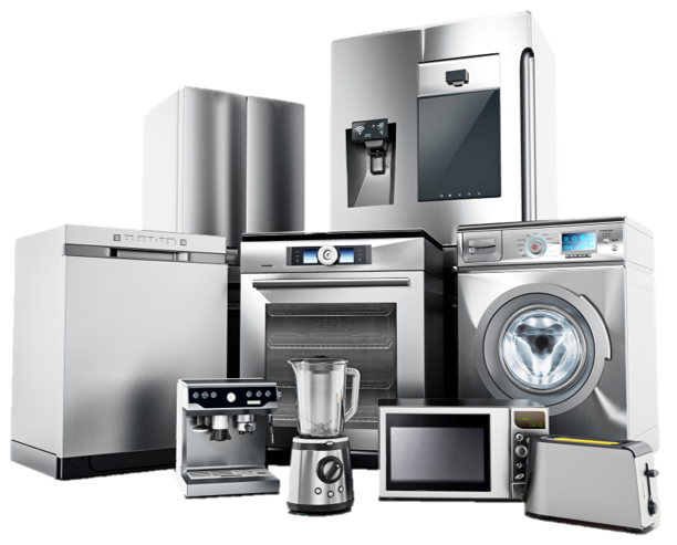 collection of home appliances